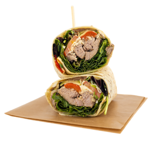 Steak and greens wrap