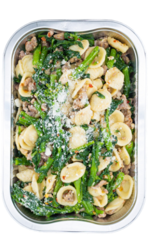 Orecchiette with sausage and rapini